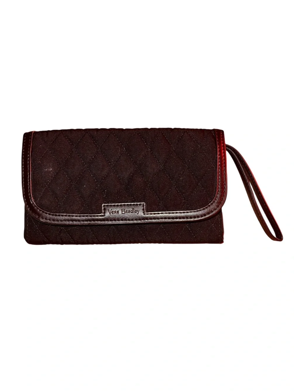 Vera Bradley Quilted Wristlet Clutch in Black